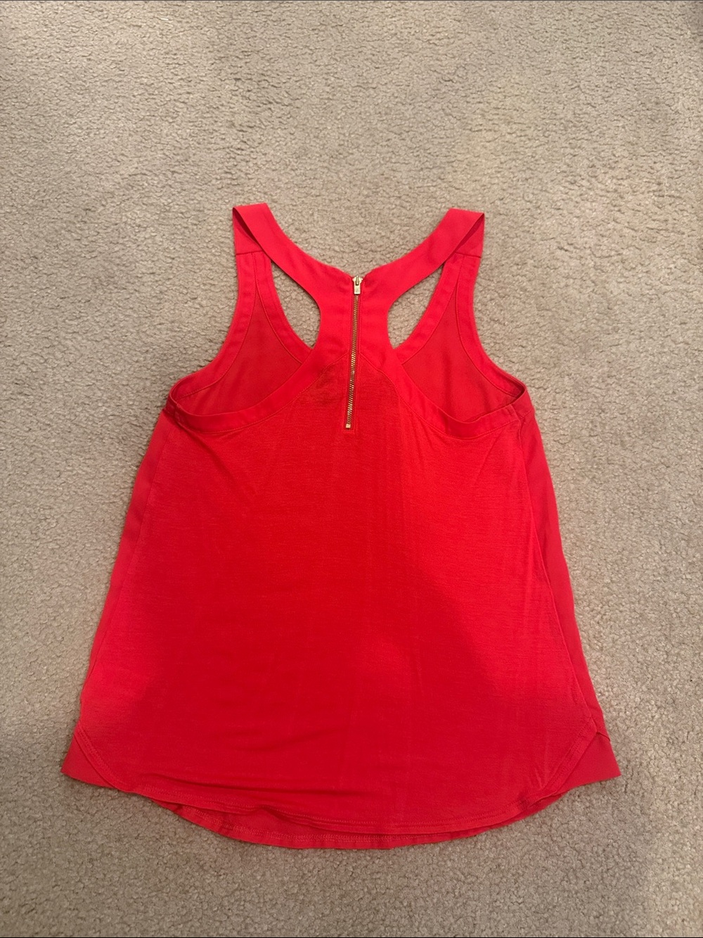 Express Red Racerback Tank with Back Zipper - Picture 3 of 3